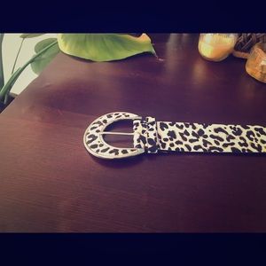 Animal print belt
